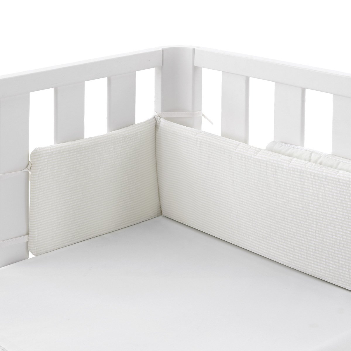 Imagen 0 de Protector para cuna Doco 103x19x2 cm Cambrass deluxe Blanco Algodón