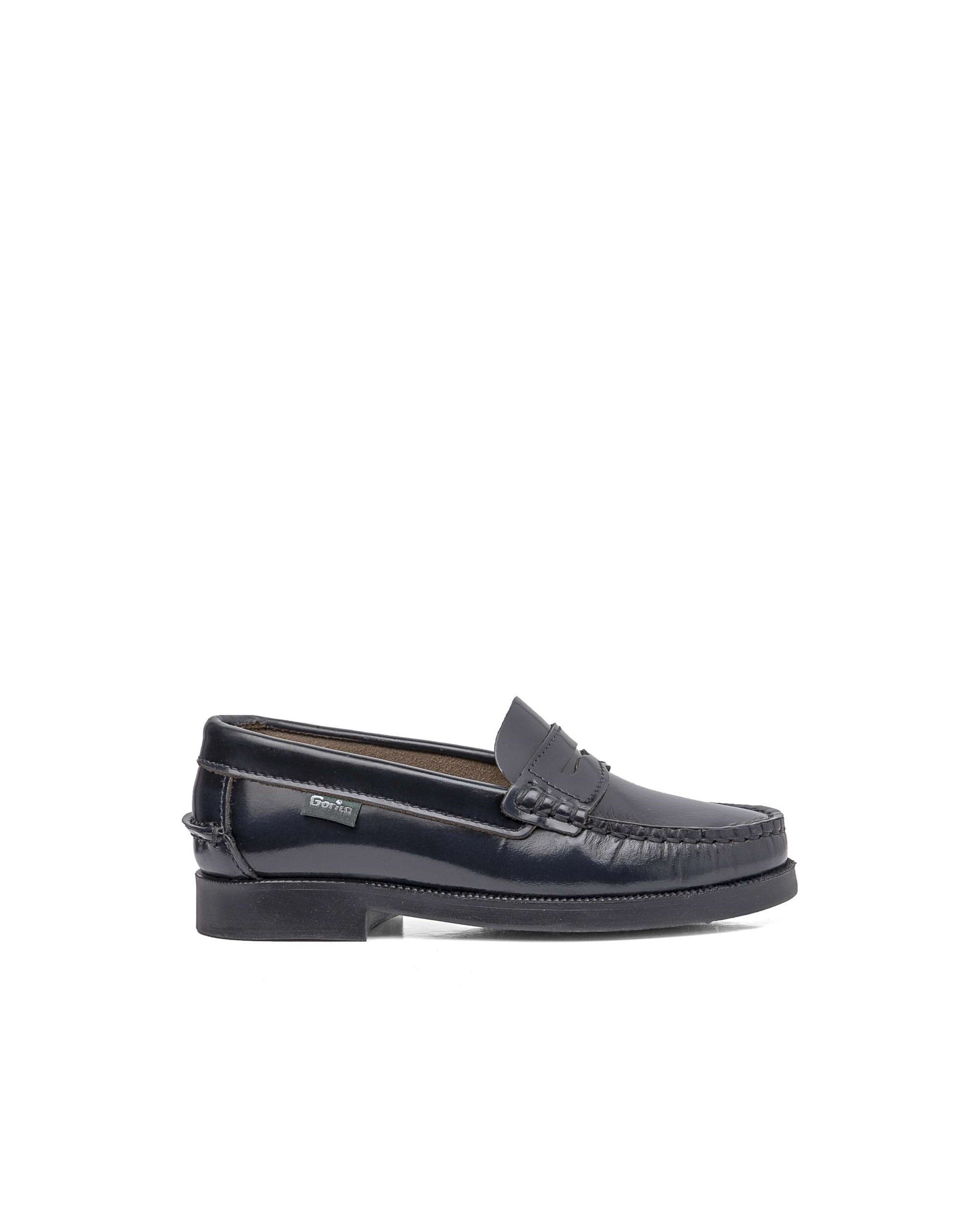 Imagen 0 de Mocasines de niños de piel Azul marino