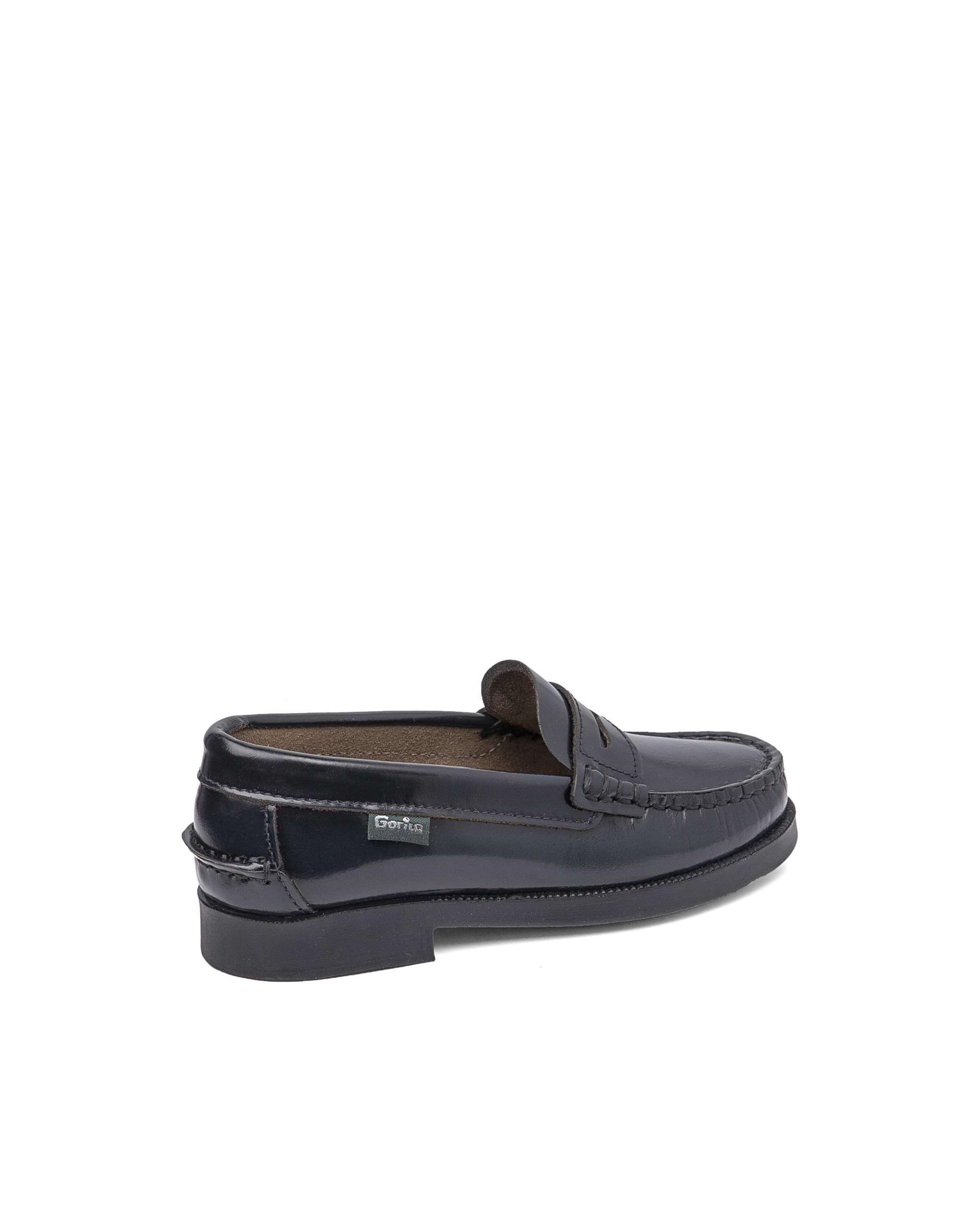 Mocasines de niños de piel - Gorila - Azul Azul marino-3