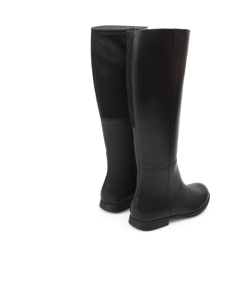 Botas de mujer supersoft de piel lisas - Camper - Negro Negro-2