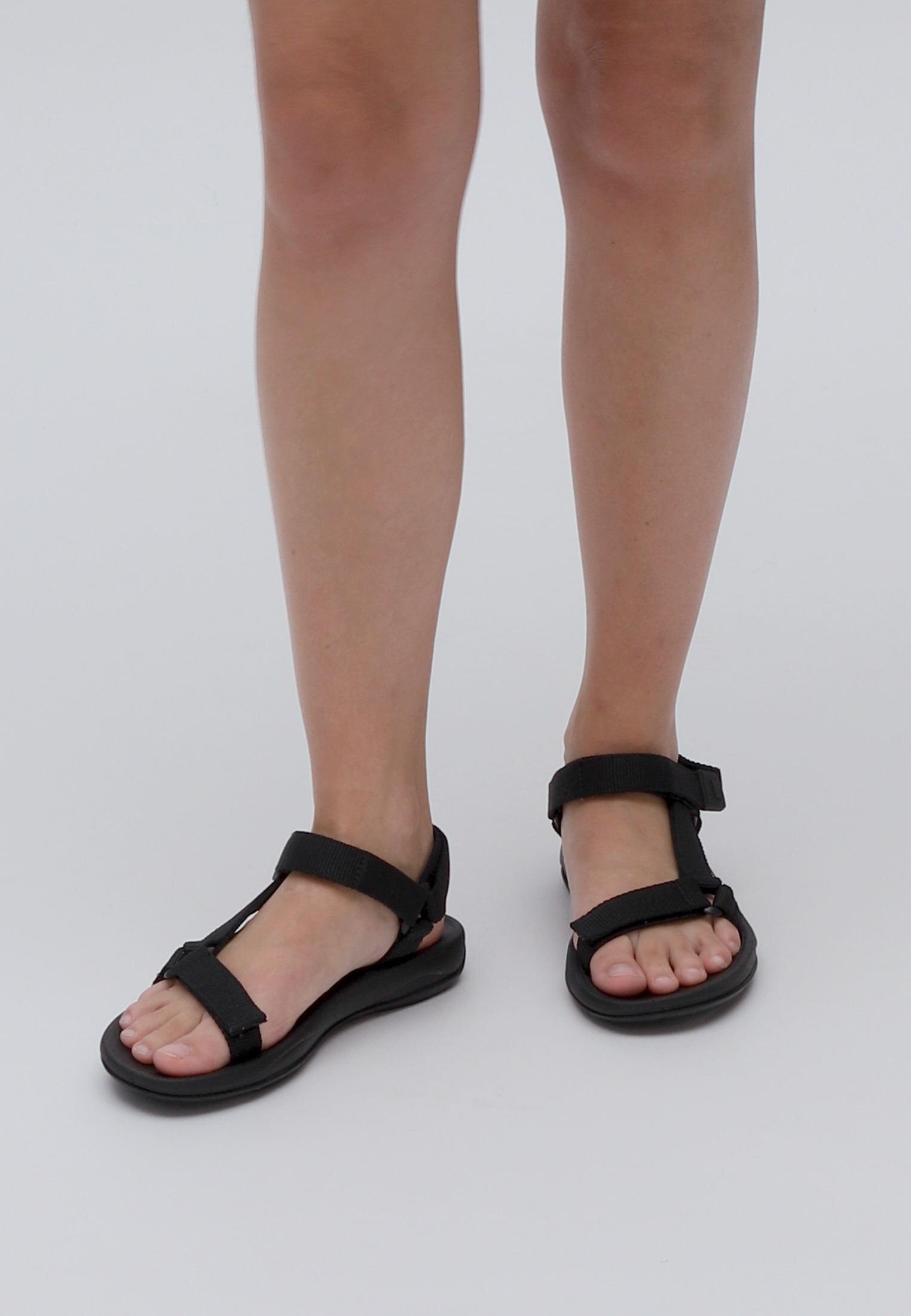 Sandalias planas de mujer Match a tiras en color - Camper - Negro Negro-6