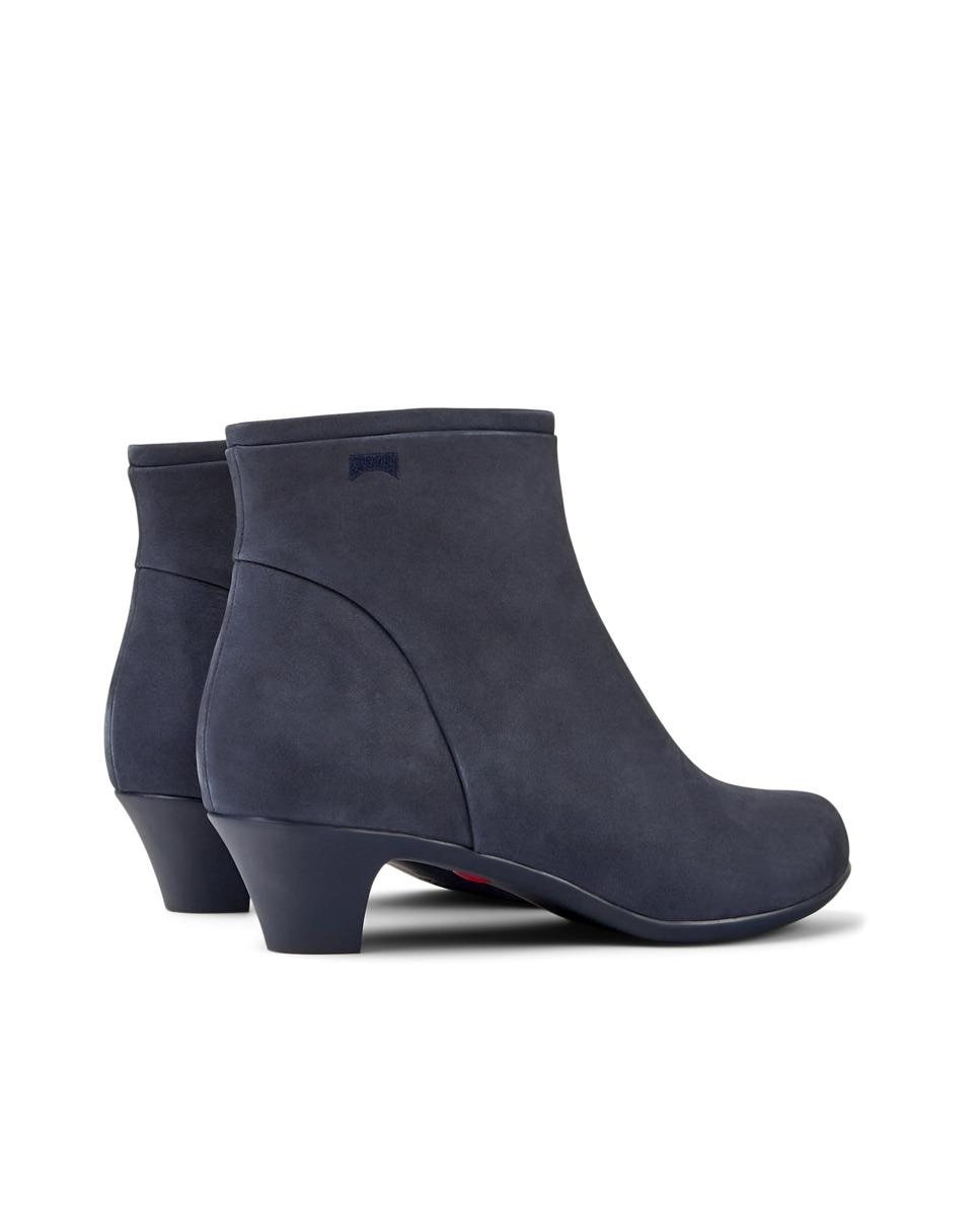 Botines de mujer helena de piel con tacón - Camper - Azul Azul-4
