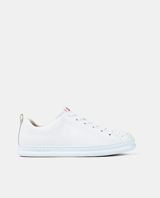 Imagen 0 de Zapatillas de piel de hombre Runner Four lisas con cordones
