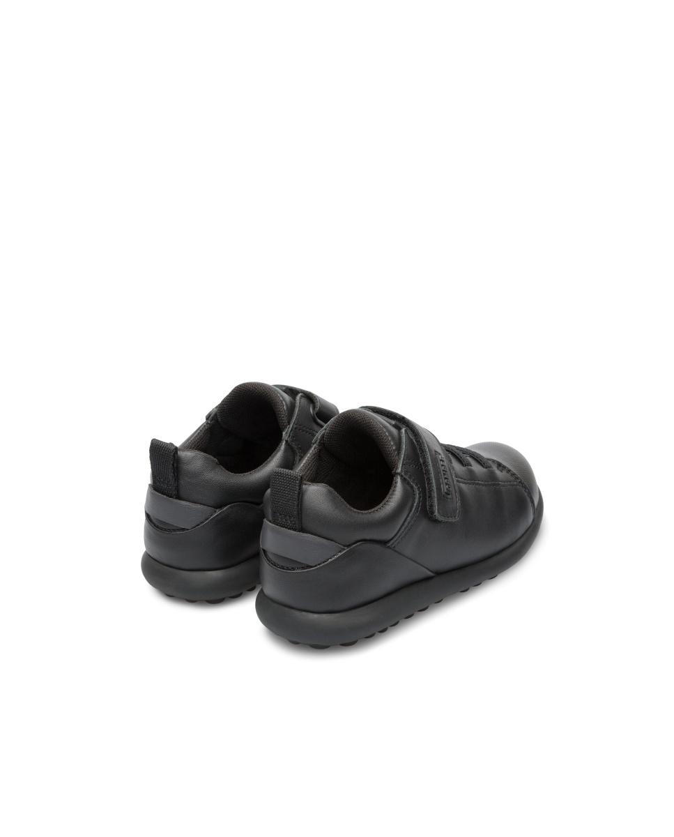 Zapatillas de piel de niño pelotas ariel lisas con puntera reforzada - Camper - Negro Negro-4