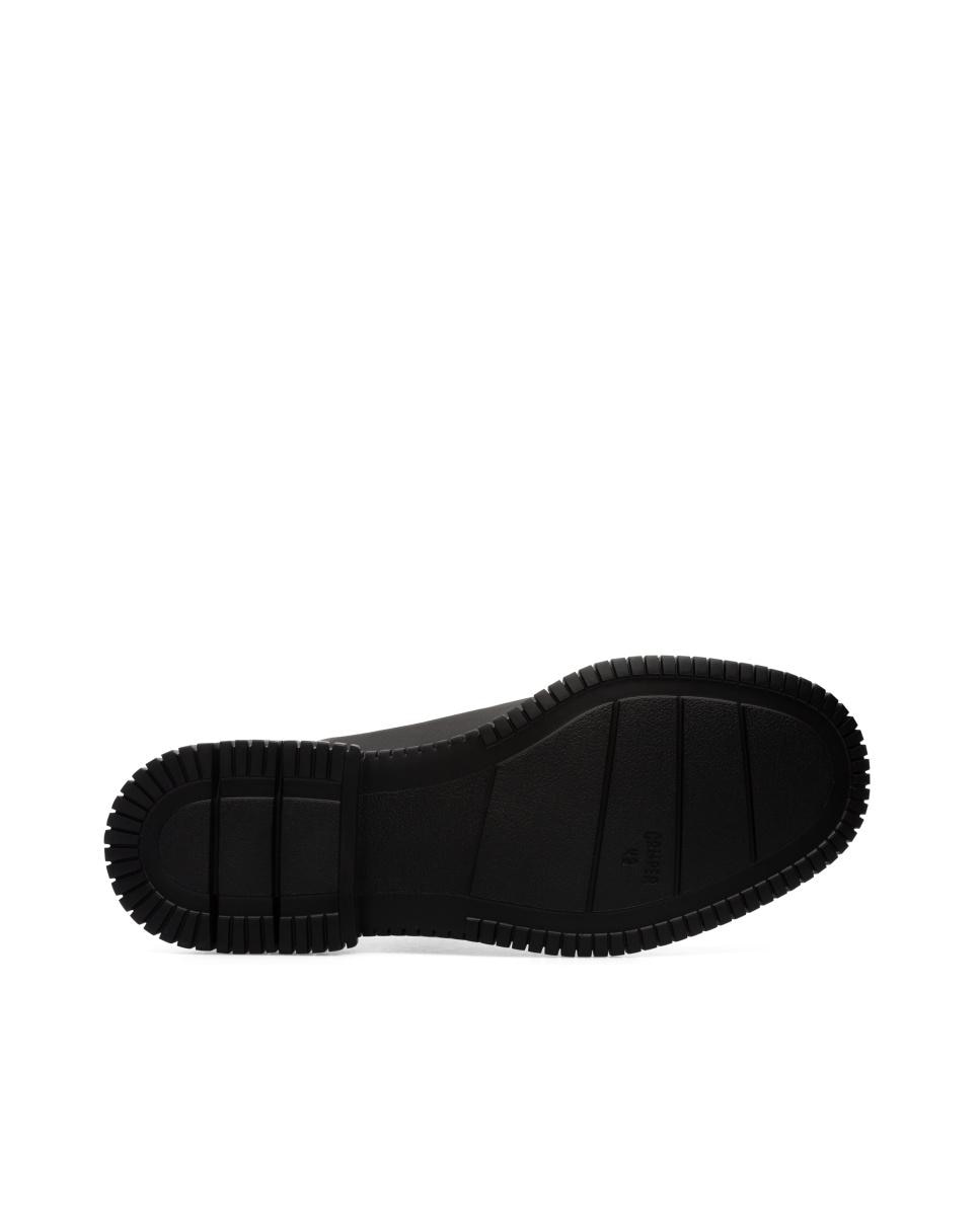 Botas de piel de hombre lisos con elásticos - Camper - Negro Negro-5