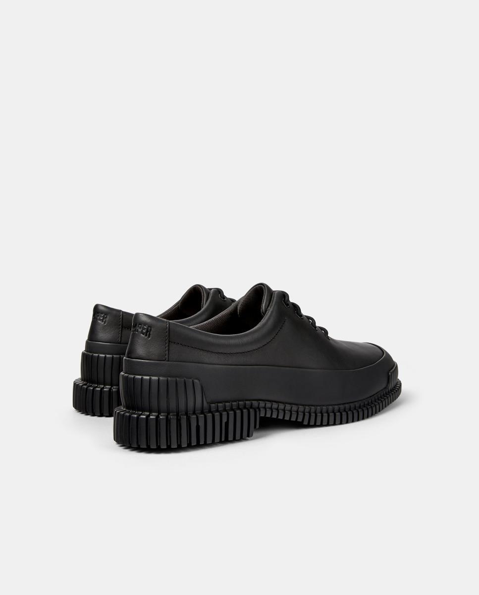 Zapatos de cordones de hombre Pix de piel lisos - Camper - Negro Negro-4