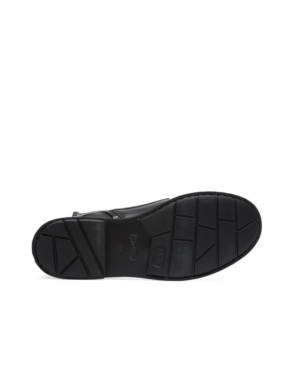Botines de mujer neuman de piel con cordones - Camper - Negro Negro-5