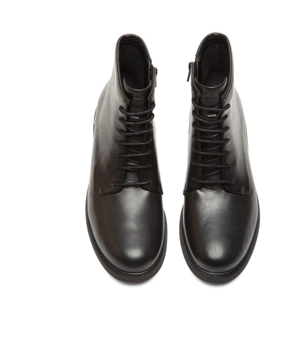 Botines de mujer Neuman de piel con cordones · Camper · El Corte - Main Image