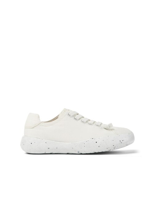 Imagen 0 de Zapatillas deportivas de mujer con cordones en blanco