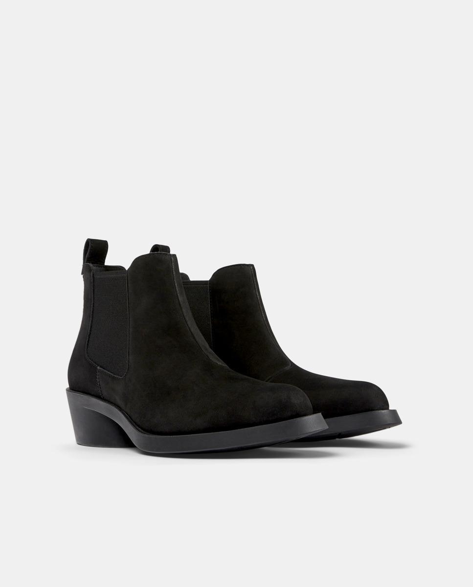 Botines chelsea de piel de mujer bonnie - Camper - Negro Negro-3
