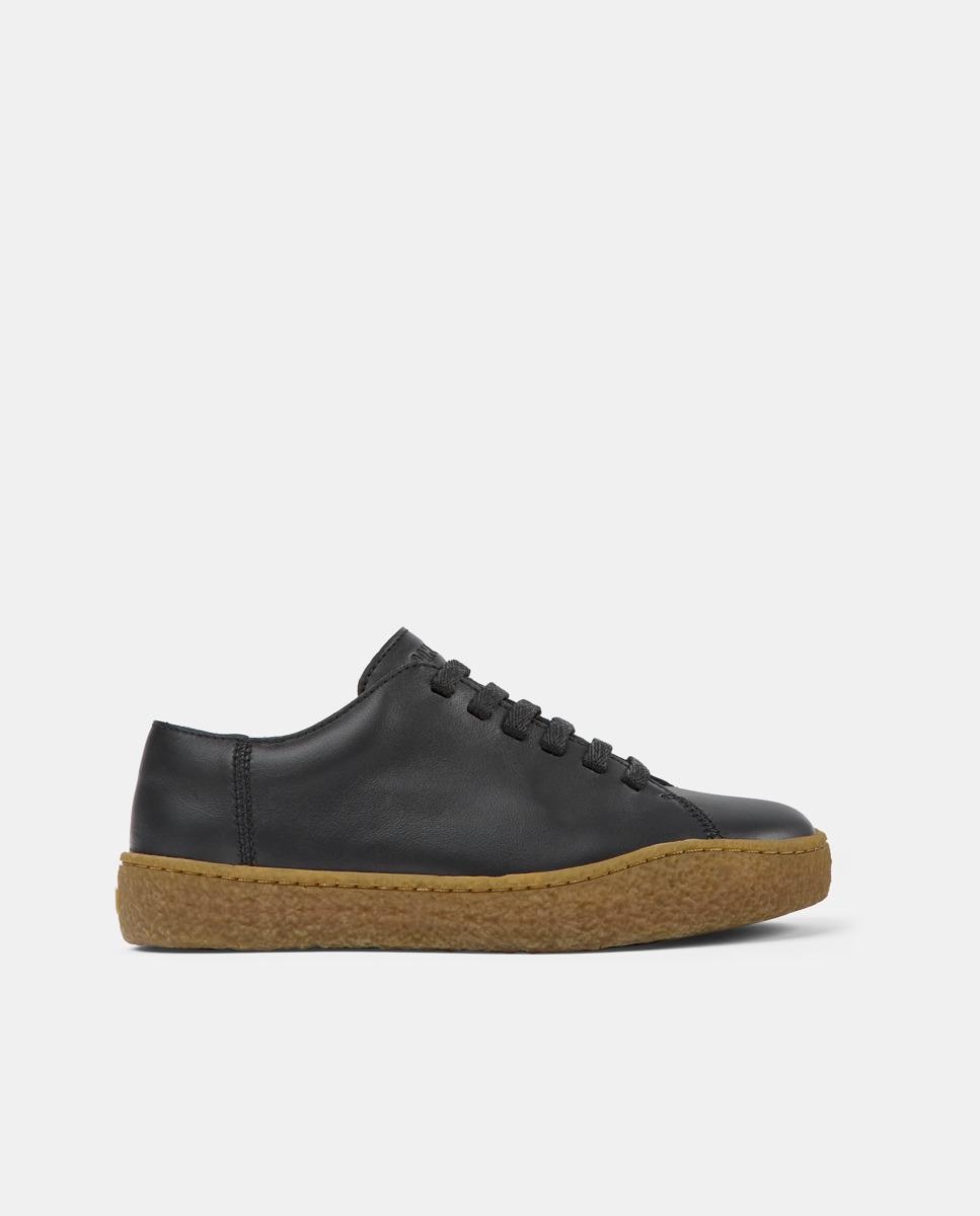 Camper - Zapatillas de piel de mujer Peu Terreno lisas con suela a contraste.
