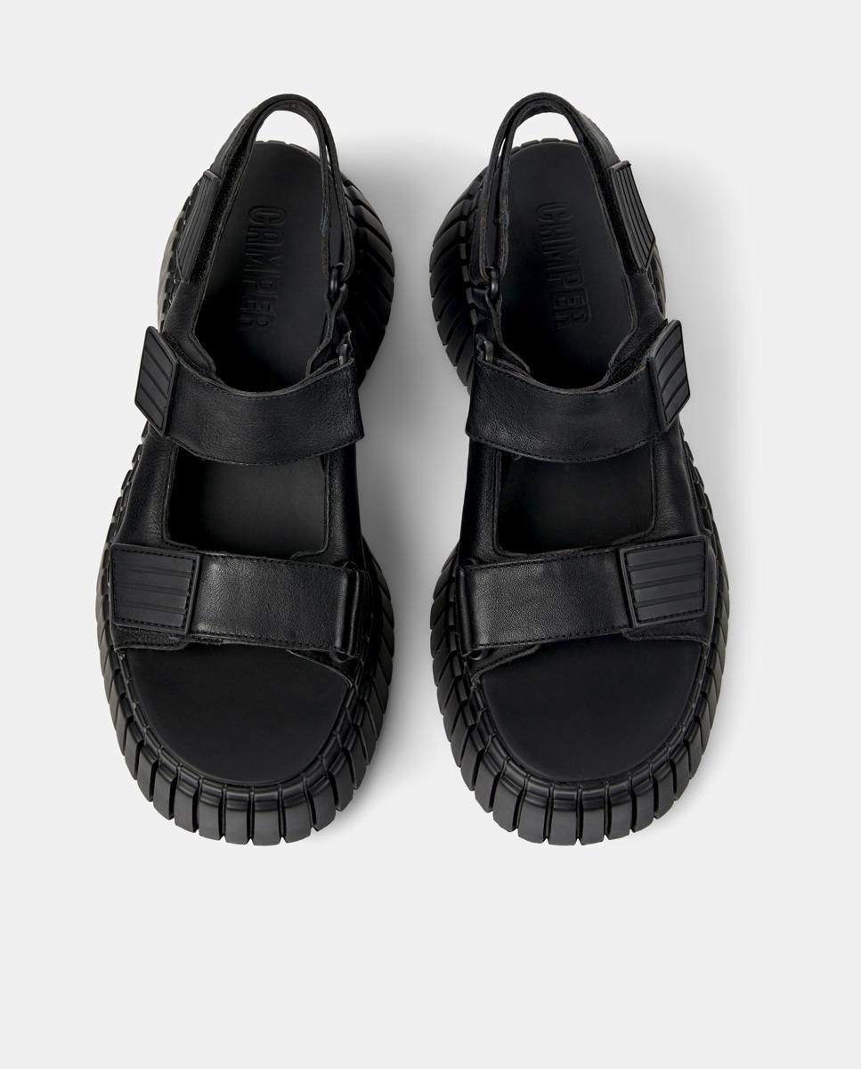Sandalias de tacón de mujer de piel bcn - Camper - Negro Negro-3