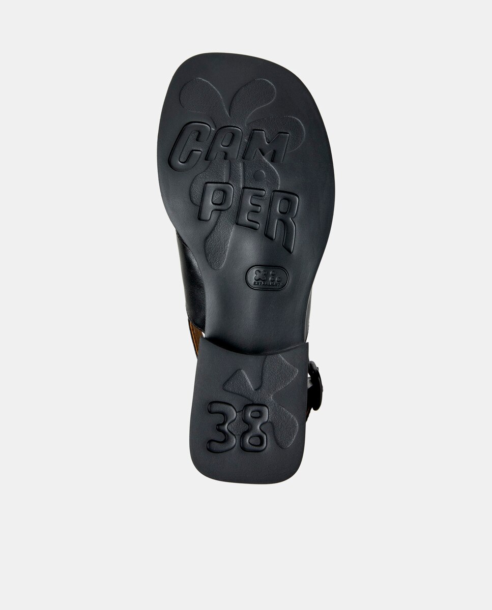 Sandalias de mujer Dana de piel - Camper - Negro Negro-5