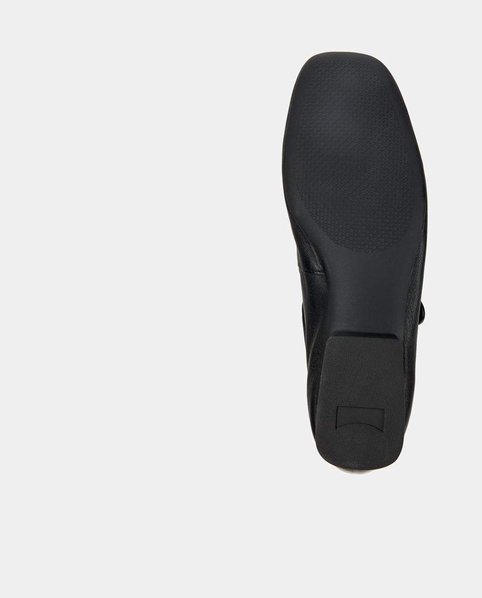 Merceditas planas de mujer casi myra de piel - Camper - Negro Negro-5