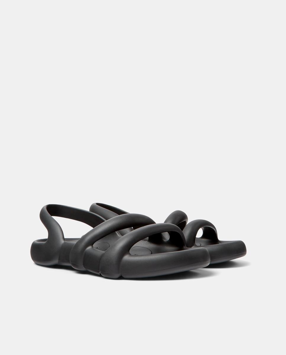 Sandalias planas de mujer kobarah flat lisas - Camper - Negro Negro-2