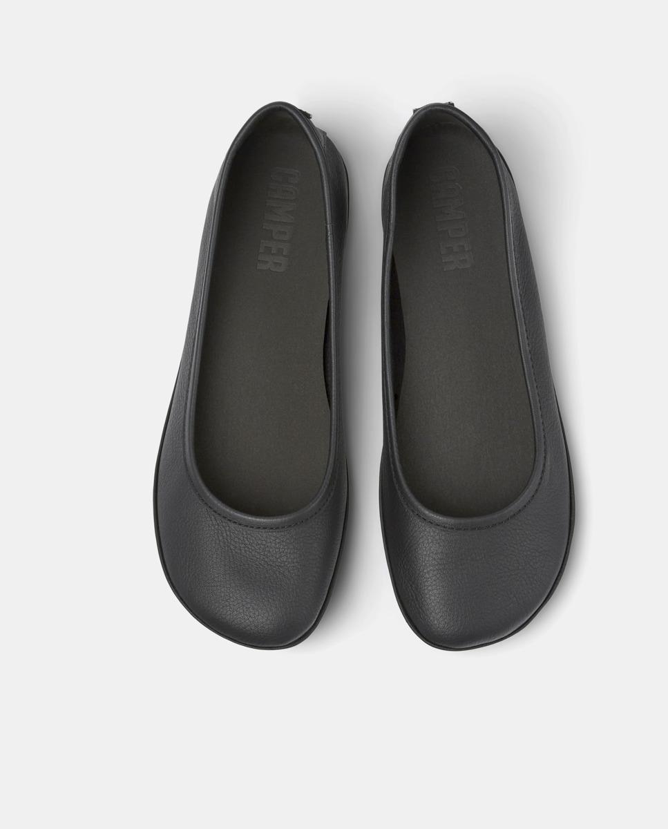 Bailarinas planas de mujer de piel Right Nina - Camper - Negro Negro-2