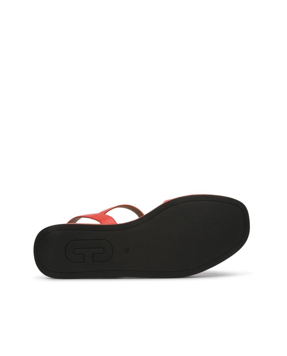 Sandalias de tacón de mujer de piel misia - Camper - Rojo Rojo-5
