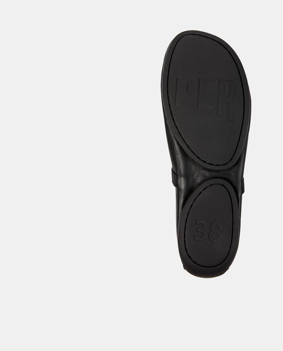 Bailarinas planas de mujer right nina de piel con tira elástica - Camper - Negro Negro-5