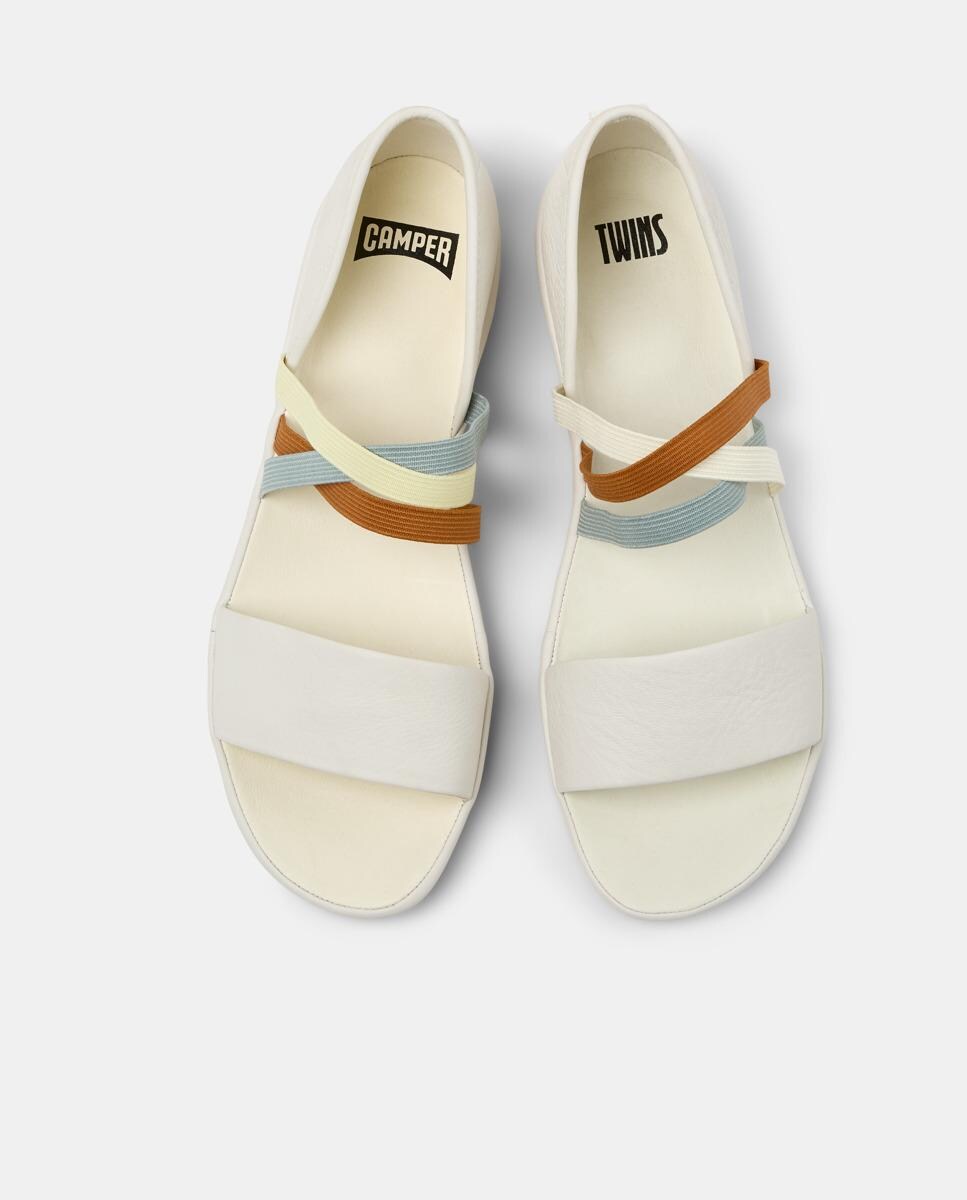 Sandalias planas de mujer Right Nina Twins de piel · Camper · El