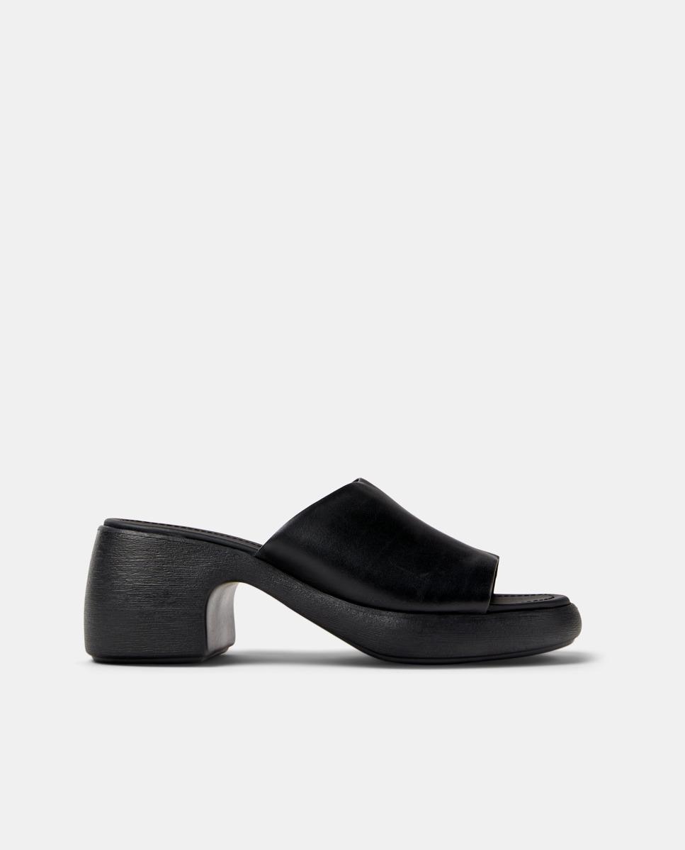 Sandalias de tacón de mujer de piel thelma - Camper - Negro Negro-1