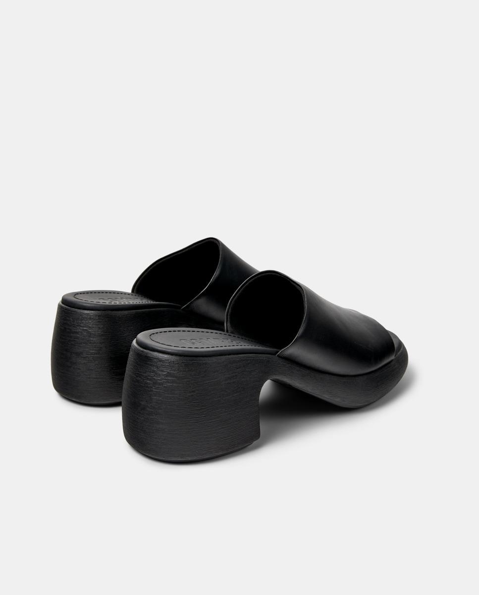 Sandalias de tacón de mujer de piel thelma - Camper - Negro Negro-2