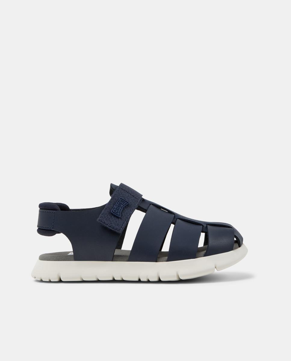 Sandalias cerradas de niño oruga de piel - Camper - Azul Azul-1