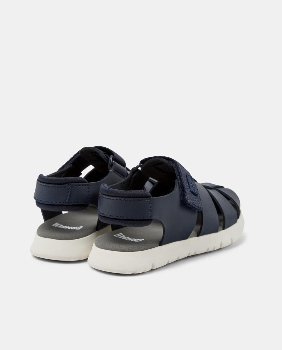 Sandalias cerradas de niño oruga de piel - Camper - Azul Azul-3