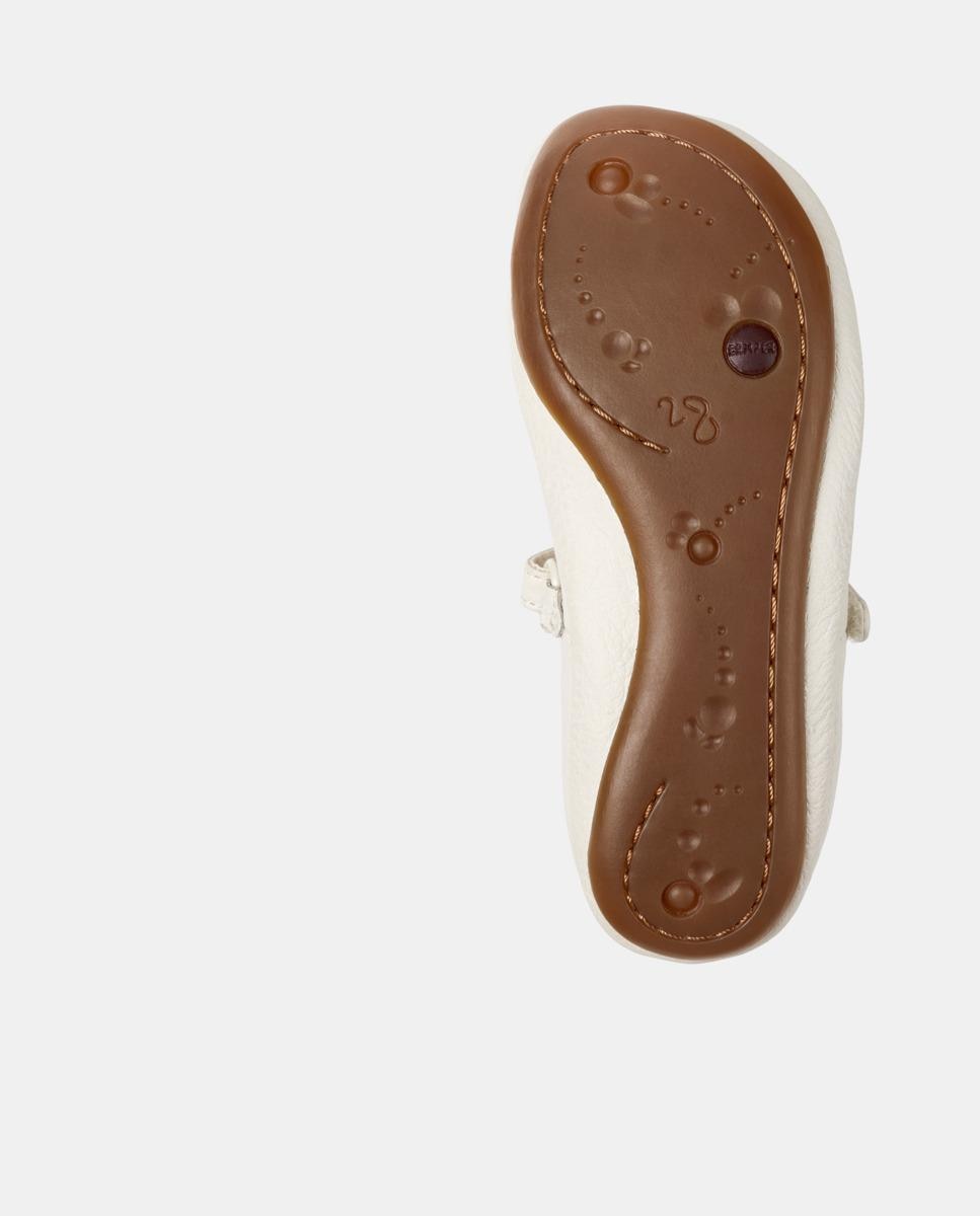Merceditas de niña de piel right kids twins - Camper - Blanco Blanco-4
