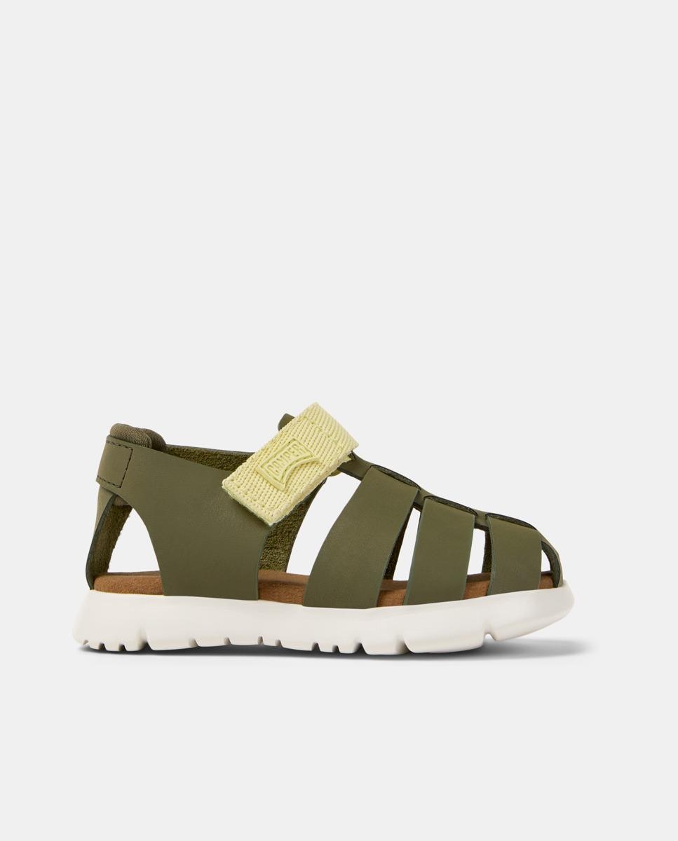 Sandalias de niño Oruga con cierre adherente - Camper - Verde Oliva Verde Oliva-1