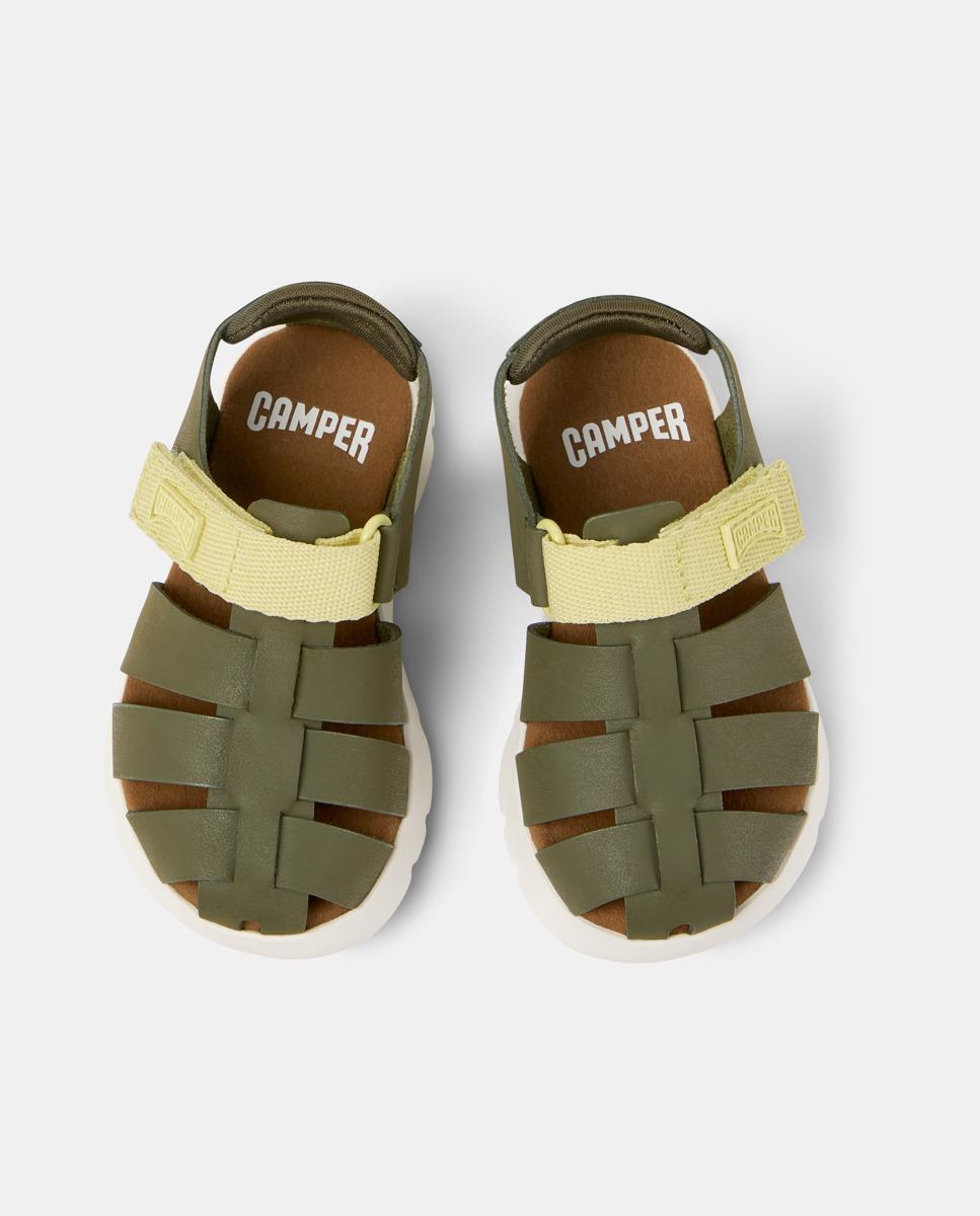 Sandalias de niño Oruga con cierre adherente - Camper - Verde Oliva Verde Oliva-2