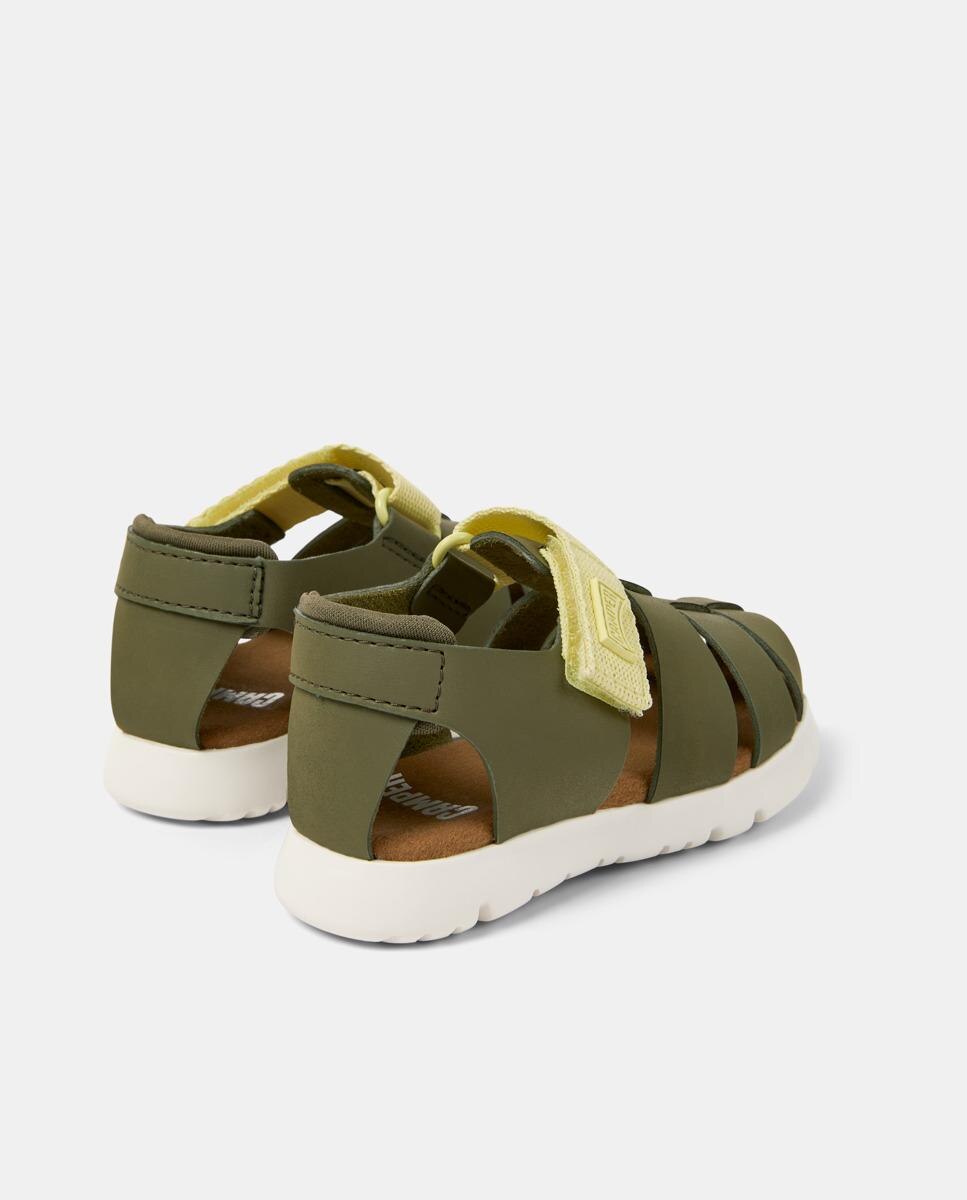 Sandalias de niño Oruga con cierre adherente - Camper - Verde Oliva Verde Oliva-3