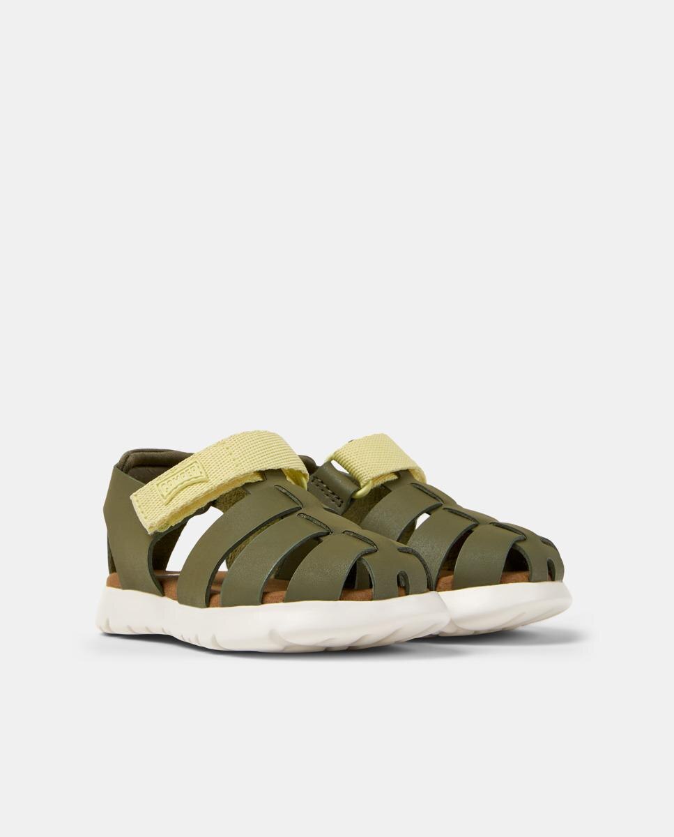 Sandalias de niño Oruga con cierre adherente - Camper - Verde Oliva Verde Oliva-5