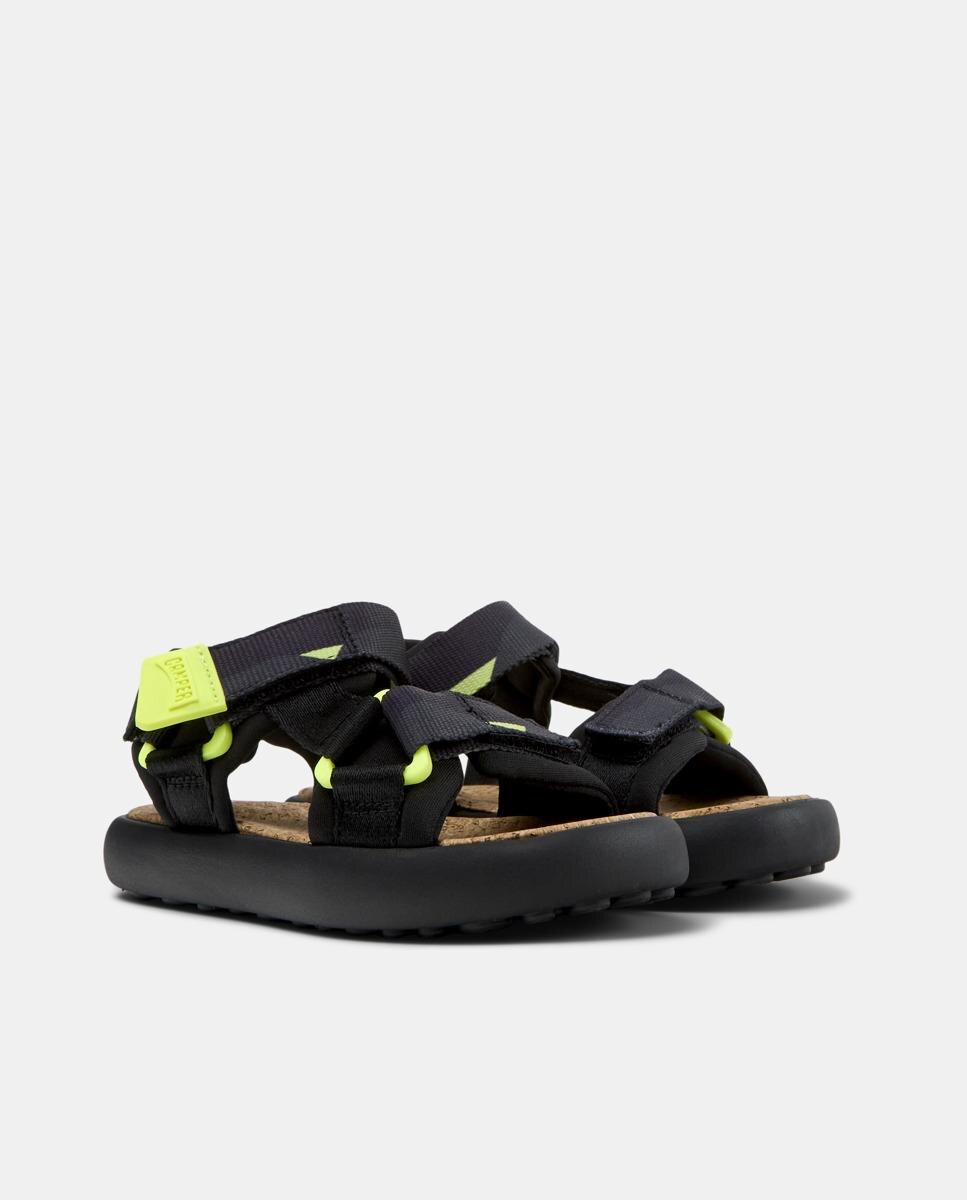 Sandalias de niños Pelotas Flota con cierre adherente - Camper - Negro / Amarillo Flúor Negro / Amarillo Flúor-5