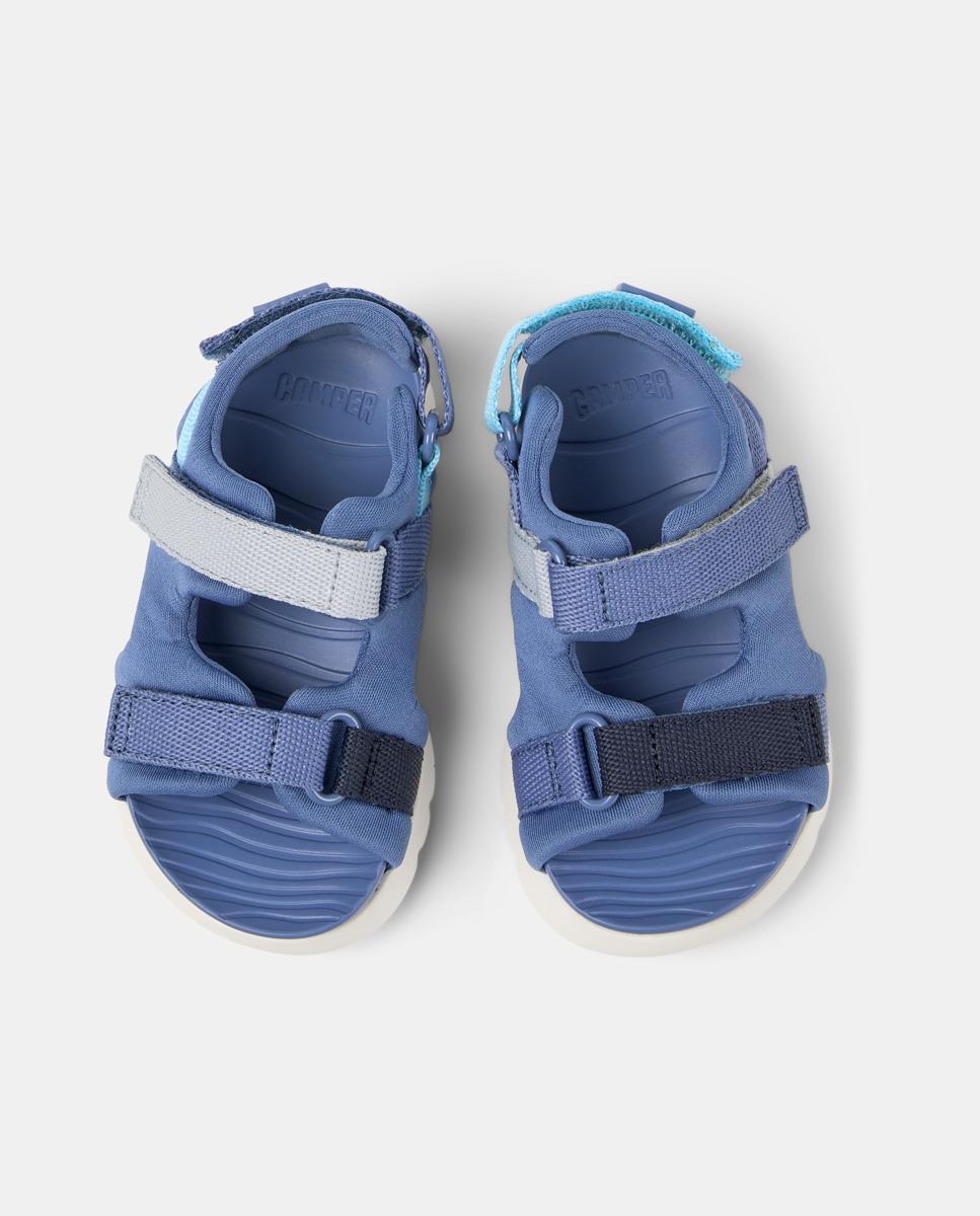 Sandalias de niño Oruga Twins con cierre adherente - Camper - Azul Azul-2