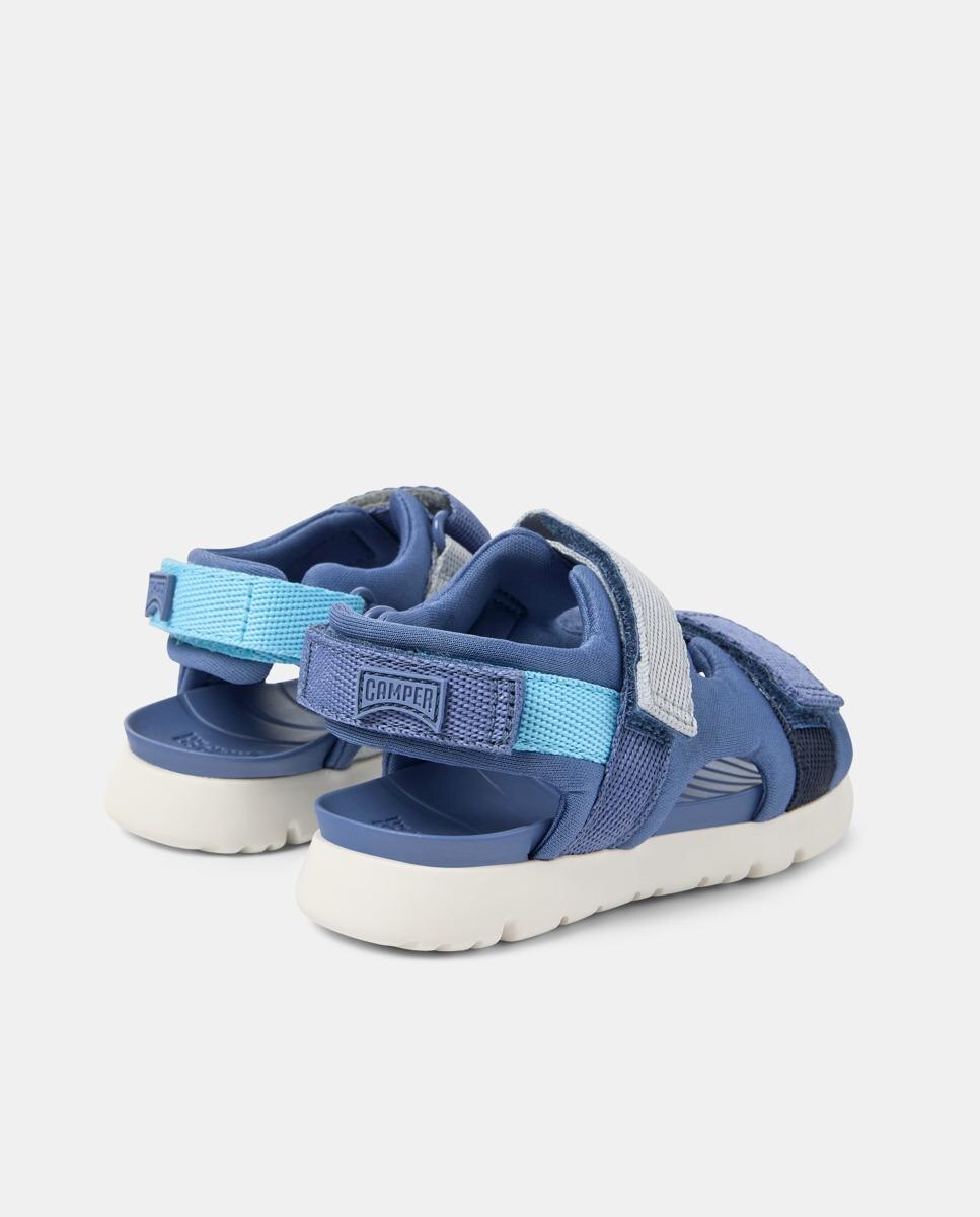 Sandalias de niño Oruga Twins con cierre adherente - Camper - Azul Azul-3