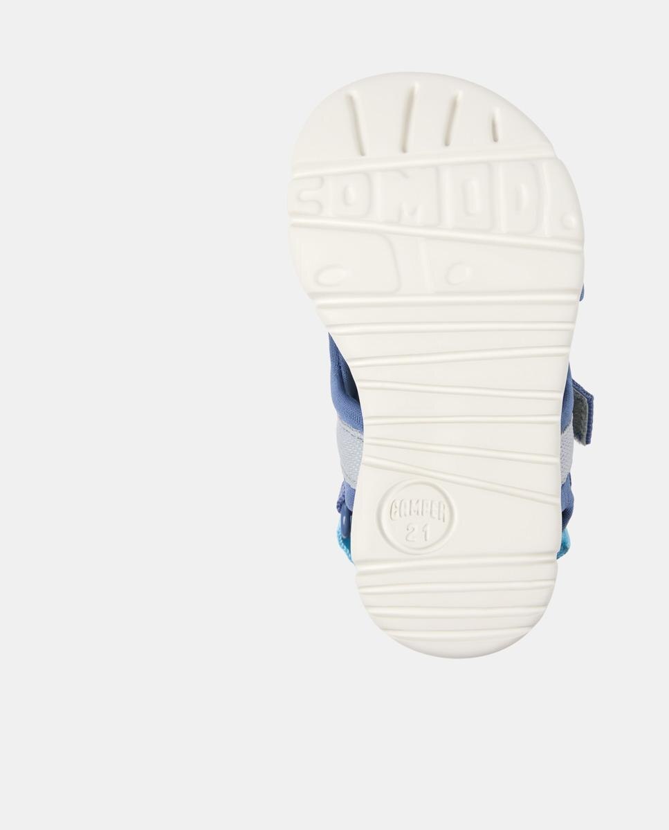 Sandalias de niño Oruga Twins con cierre adherente - Camper - Azul Azul-4