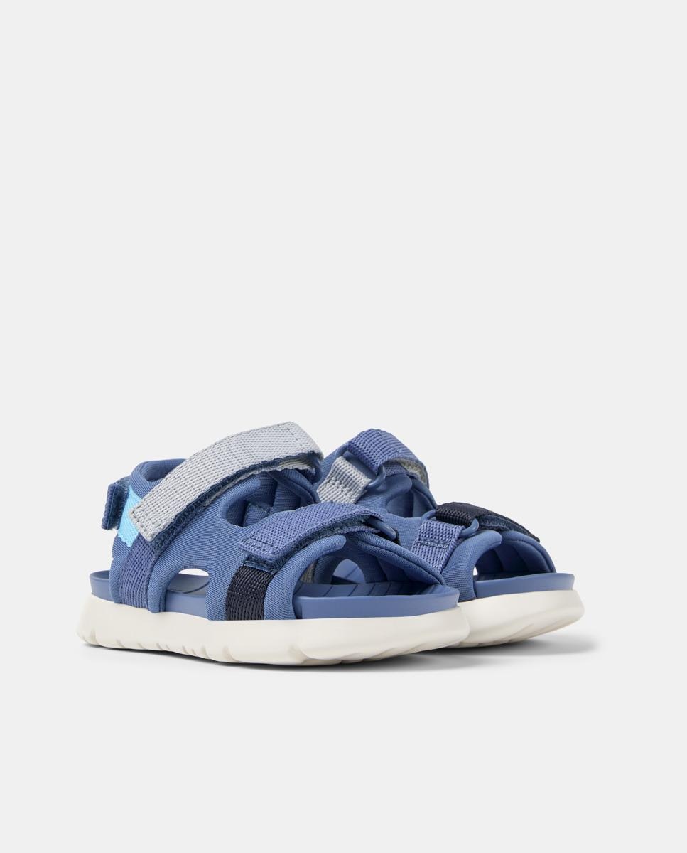 Sandalias de niño Oruga Twins con cierre adherente - Camper - Azul Azul-5
