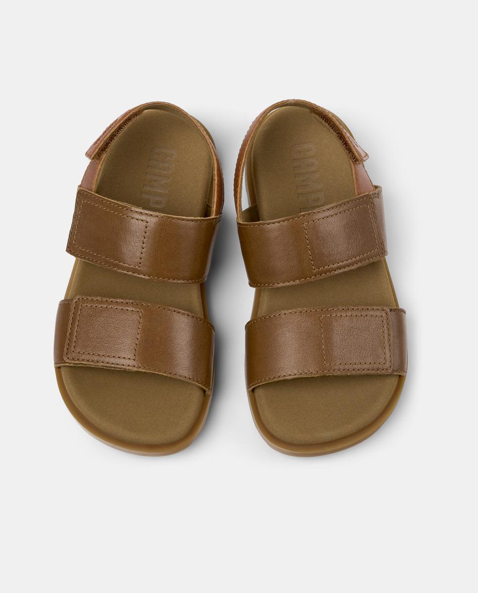 Sandalias de niños Brutus con cierre adherente - Camper - Marrón Marrón-2
