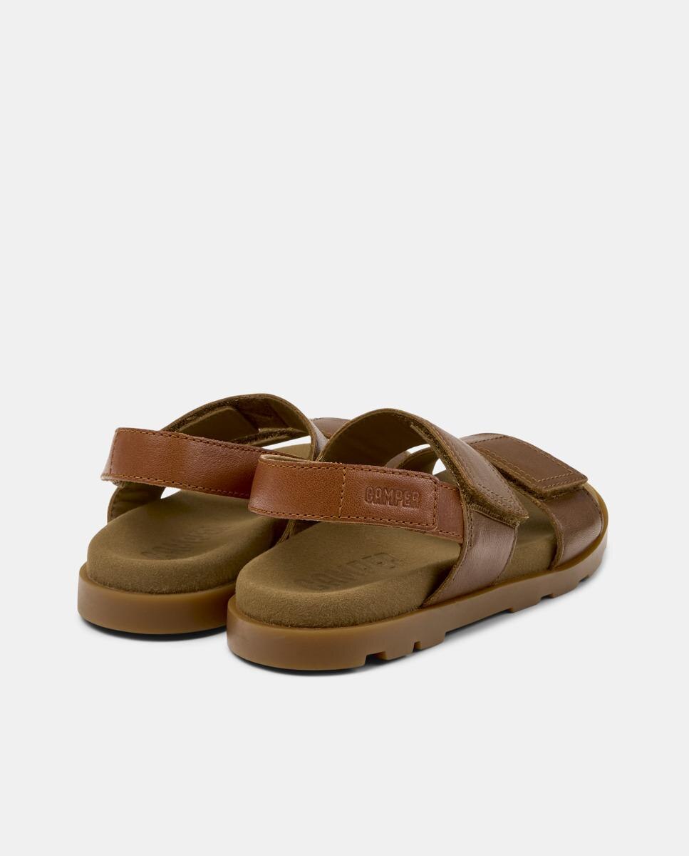 Sandalias de niños Brutus con cierre adherente - Camper - Marrón Marrón-3