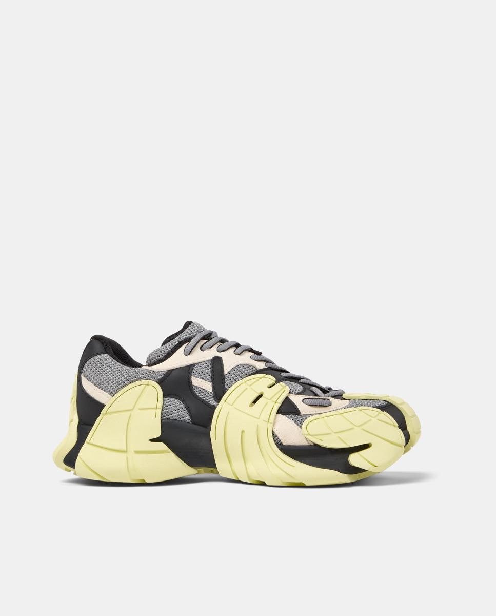 Zapatillas deportivas unisex de cordones tormenta - camperlab - Amarillo / Negro Amarillo / Negro-1