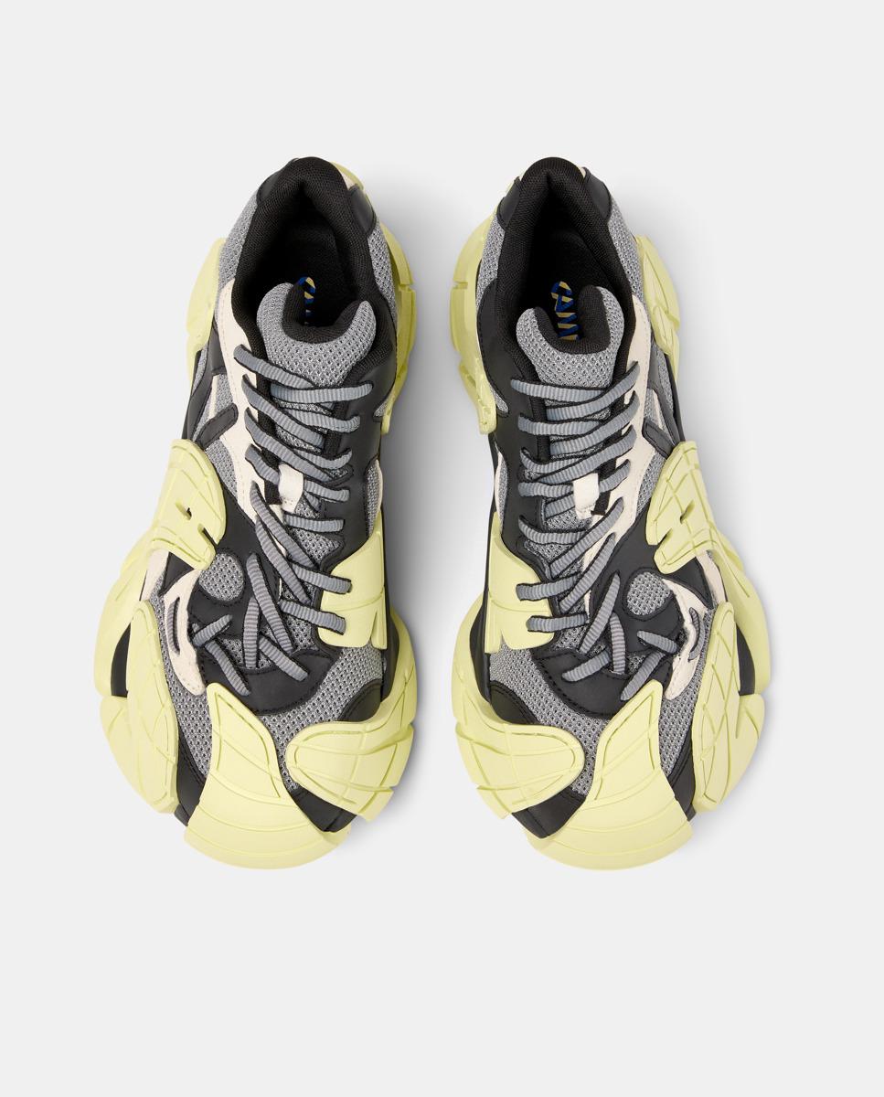 Zapatillas deportivas unisex de cordones tormenta - camperlab - Amarillo / Negro Amarillo / Negro-3