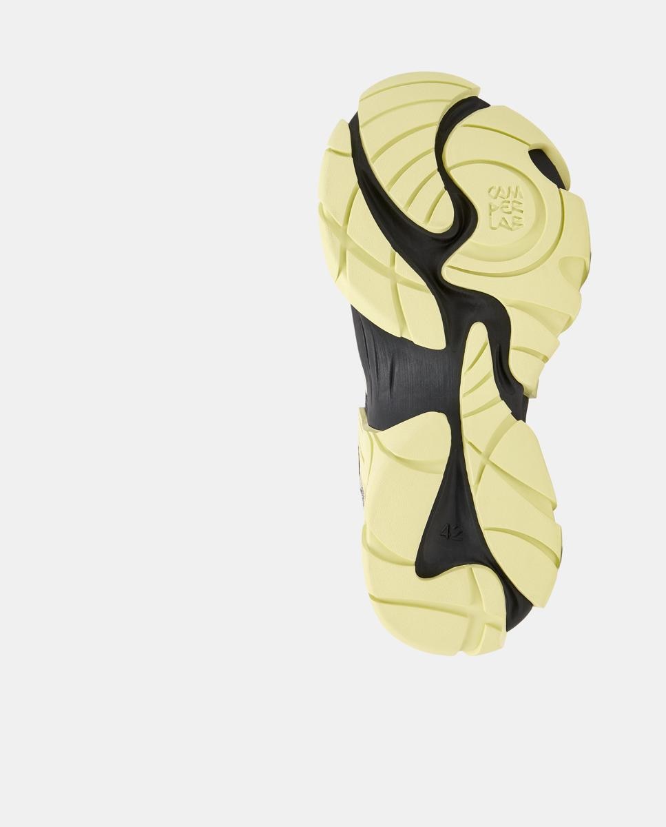 Zapatillas deportivas unisex de cordones tormenta - camperlab - Amarillo / Negro Amarillo / Negro-4