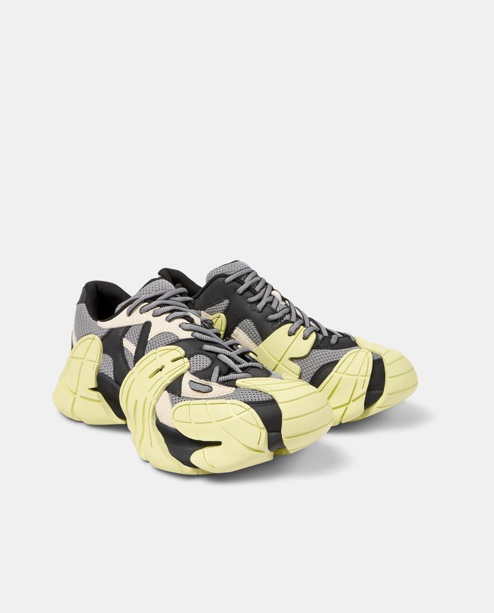 Zapatillas deportivas unisex de cordones tormenta - camperlab - Amarillo / Negro Amarillo / Negro-5