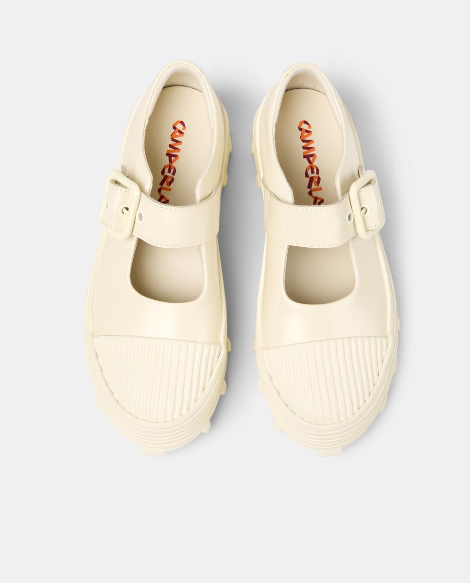Mocasines unisex traktori de piel - camperlab - Crema Crema-3