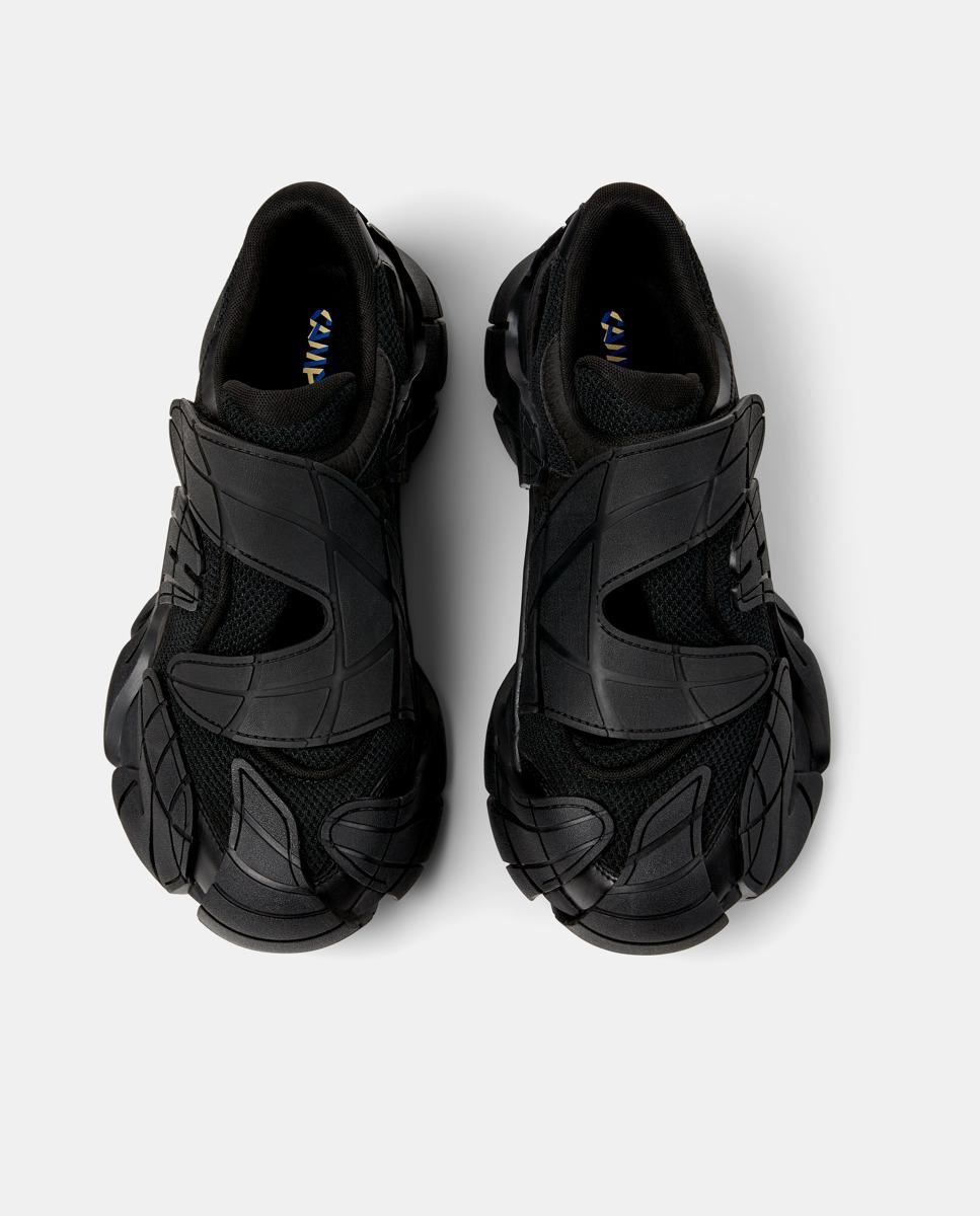 Zapatillas deportivas unisex cierre adherente tormenta - camperlab - Negro Negro-3