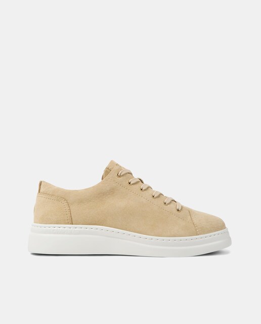 Imagen 0 de Zapatillas de piel de mujer Runner Up con plataforma y cordones
