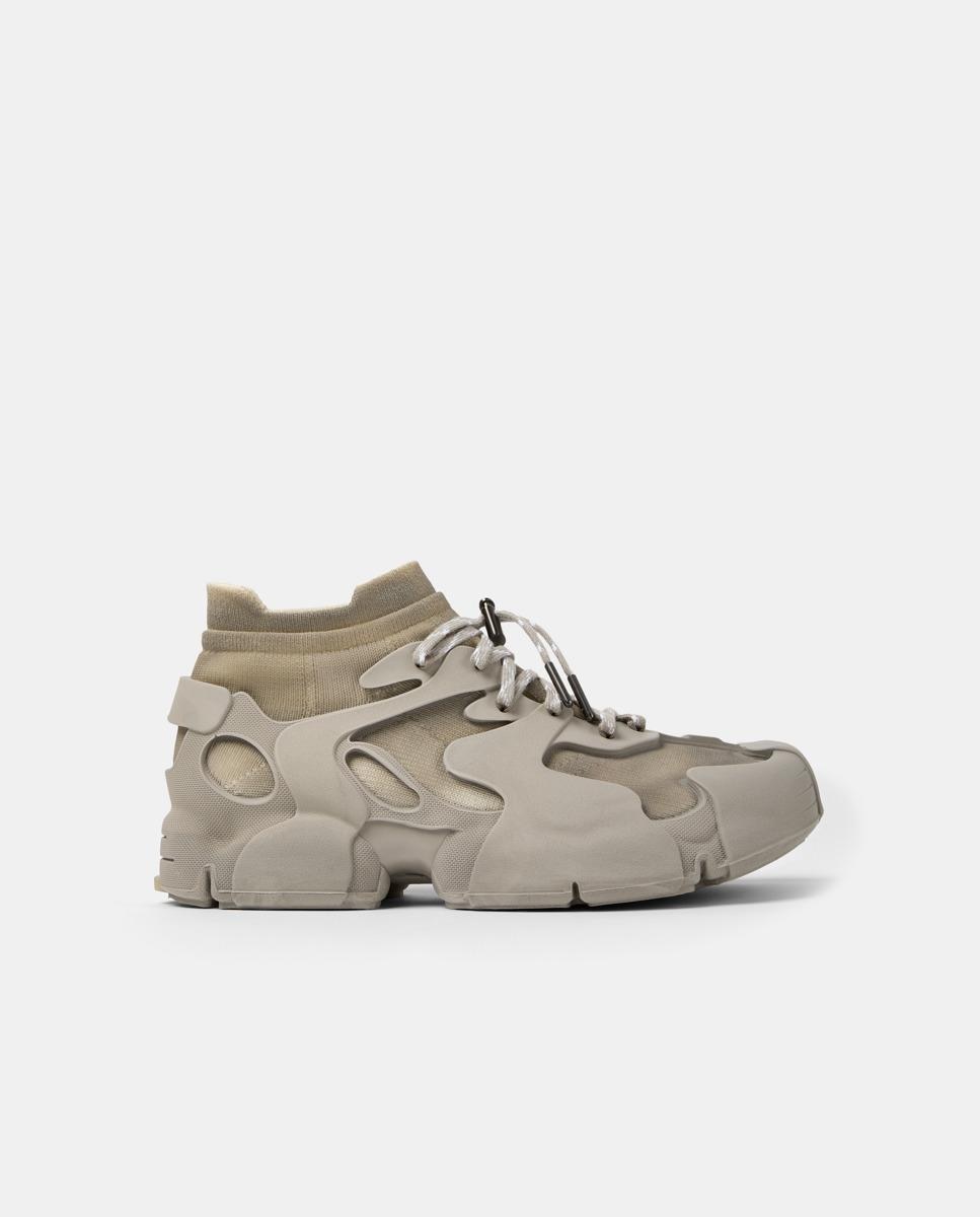 Zapatillas deportivas unisex de cordones tossu - camperlab - Beige Beige-1