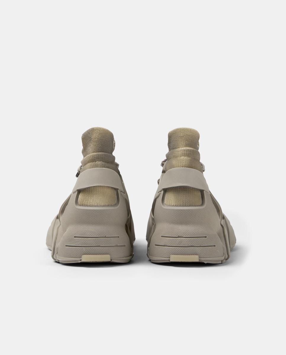 Zapatillas deportivas unisex de cordones tossu - camperlab - Beige Beige-2