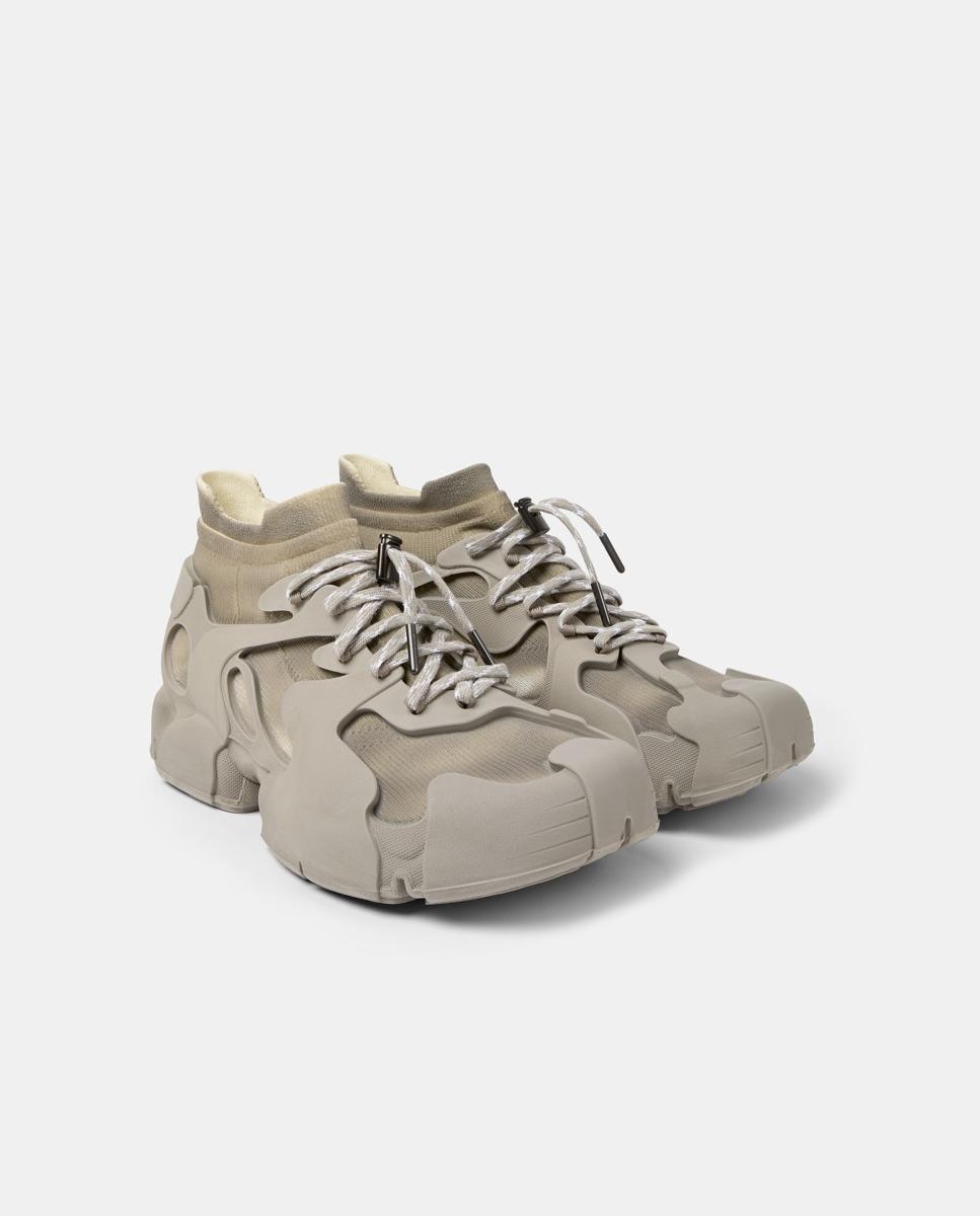 Zapatillas deportivas unisex de cordones tossu - camperlab - Beige Beige-5