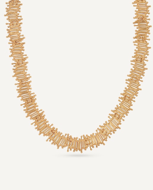 Imagen 0 de Collar Ombra bañado en oro de 18 kt